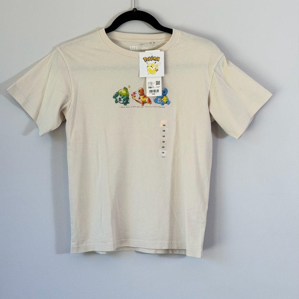 NWT Pokémon Kids Shirt Uniqlo Japan Exclusive Limited Charmander  150cm 12-14